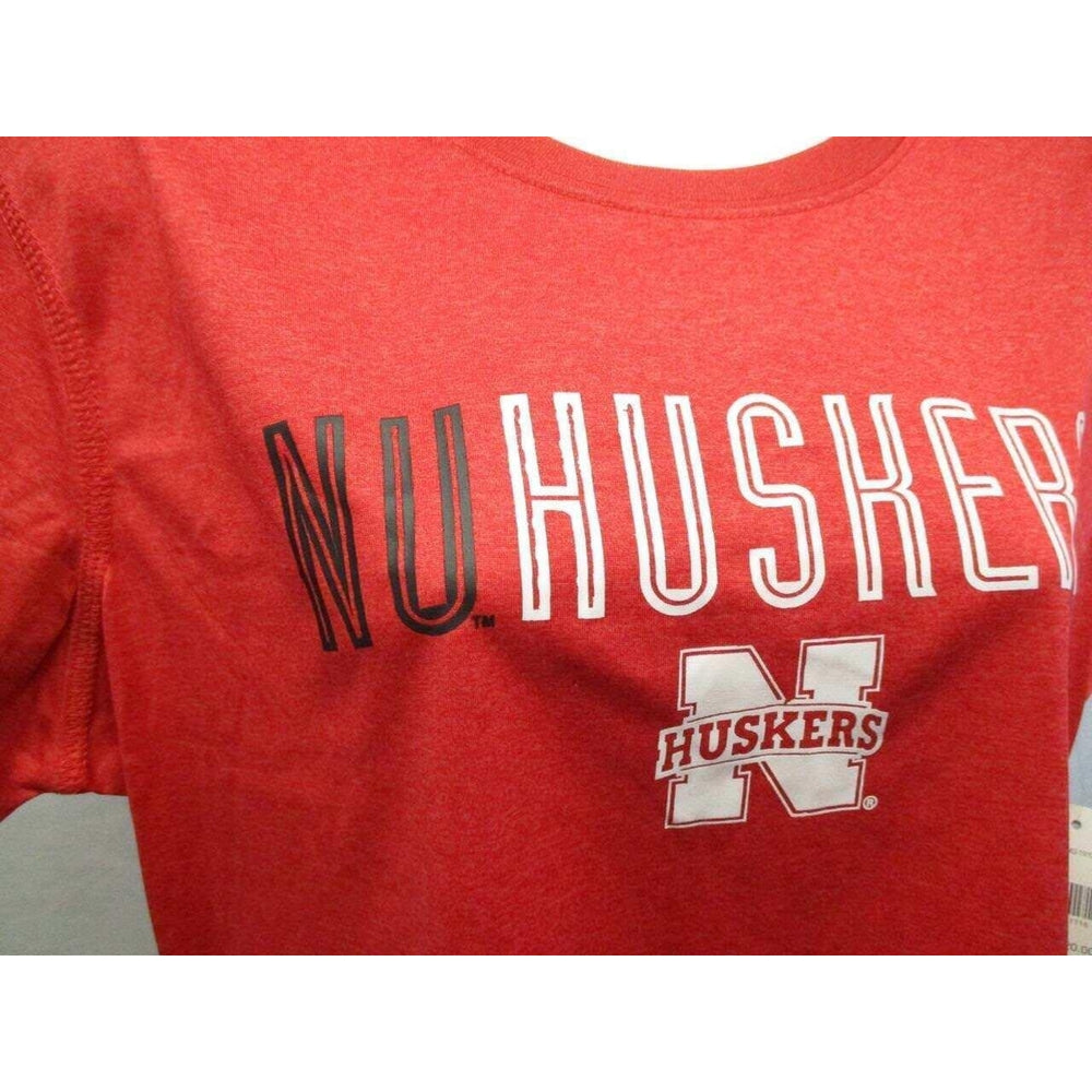 Nebraska Cornhuskers Youth Girls Majestic Large (11/13) Red Shirt MSRP 20 Image 2