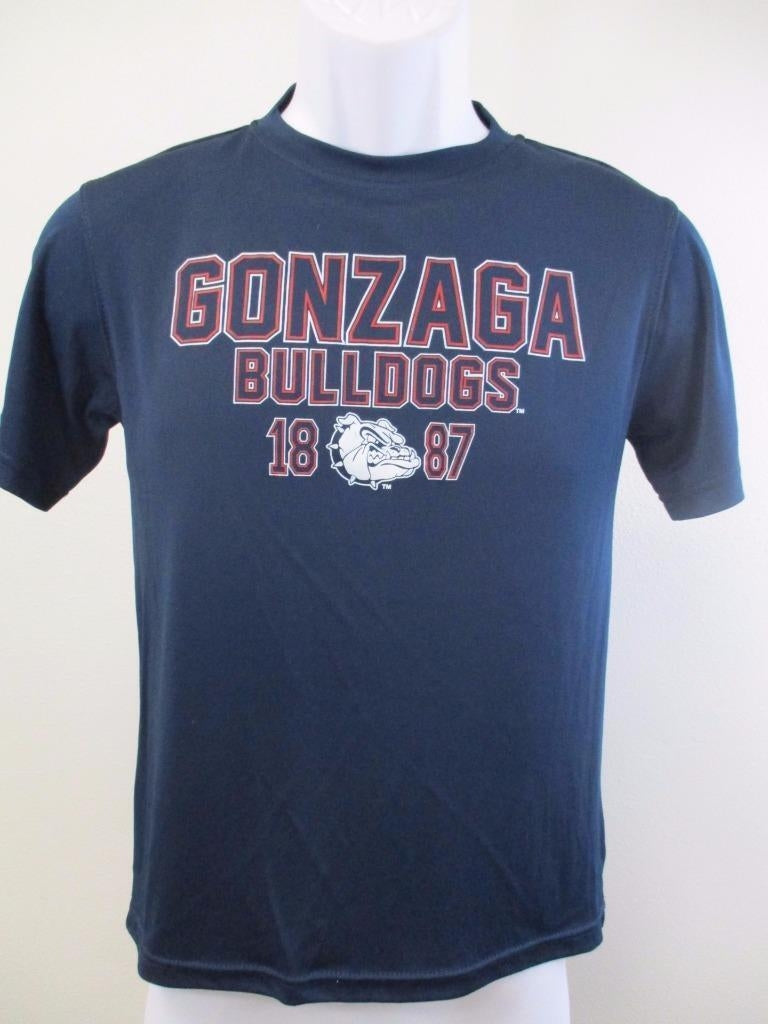 Gonzaga Bulldogs Youth Size L Large Navy Blue Athletic Shirt Image 1