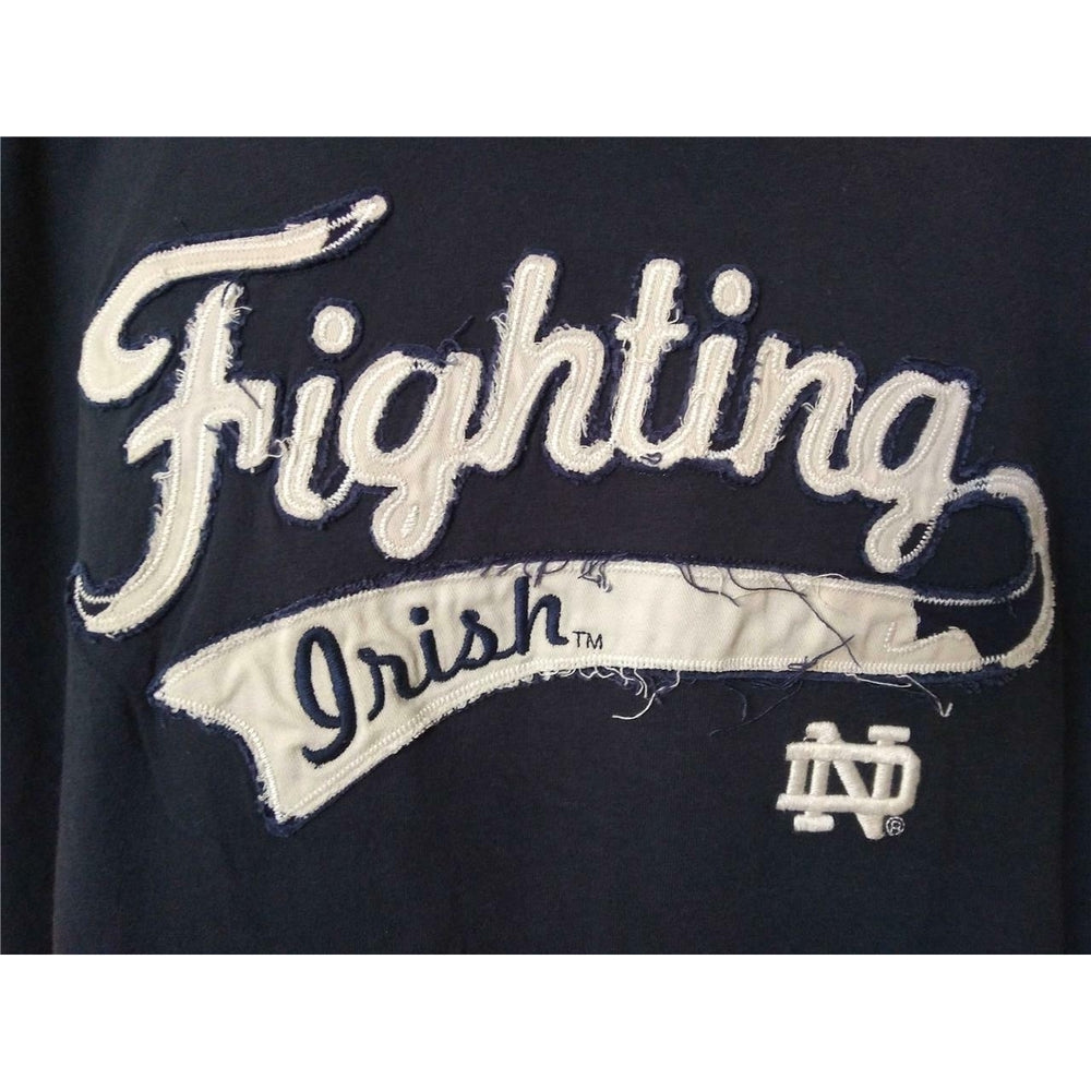 Minor Flaw Notre Dame Fighting Irish Mens Size S Blue Shirt Image 2