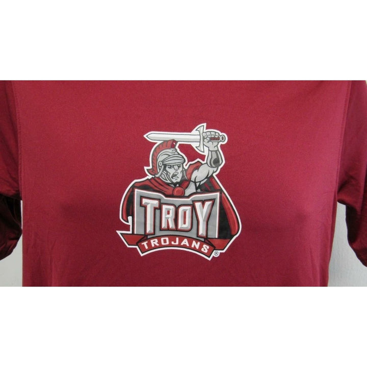 Troy Trojans Womens Size S Small Red Russell Athletic Shirt Image 3