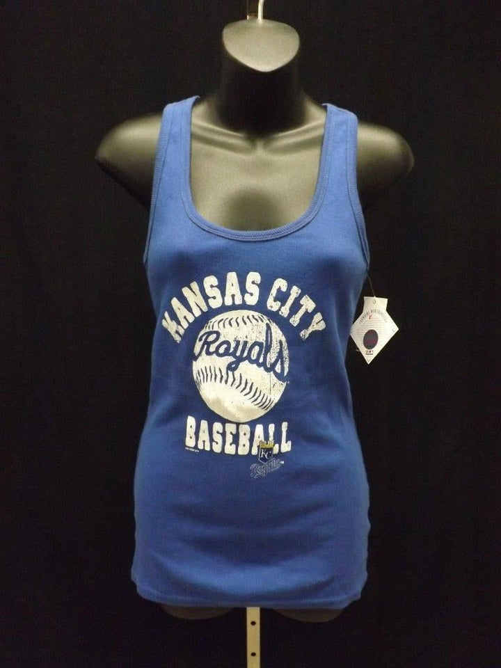 Kansas City Royals Womens Size M Medium Blue Tank Top MSRP 24 Image 1