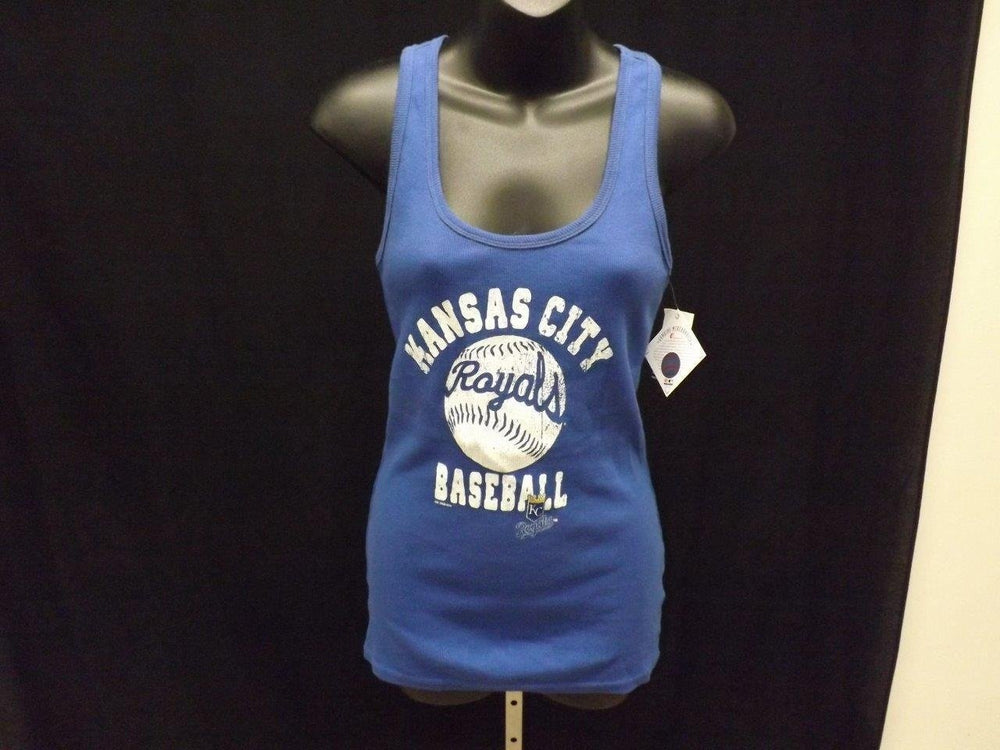 Kansas City Royals Womens Size M Medium Blue Tank Top MSRP 24 Image 2