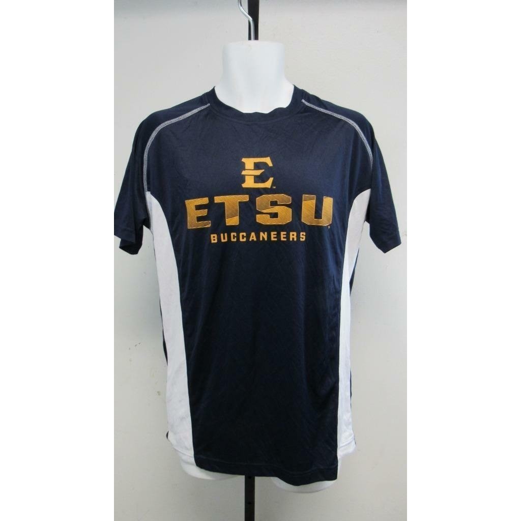 East Tennessee Buccaneers Mens Sizes M Medium Blue Russell Athletic Shirt Image 1