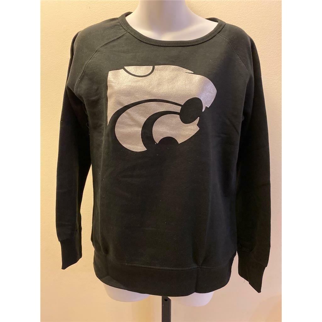 Kansas State Wildcats Womens Size S Small Black Sweatshirt Image 1