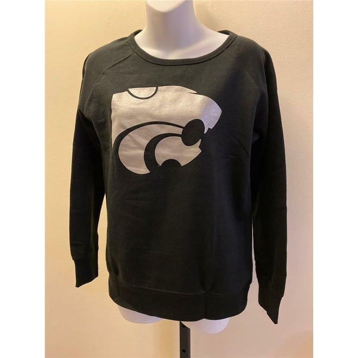 Kansas State Wildcats Womens Size S Small Black Sweatshirt Image 2