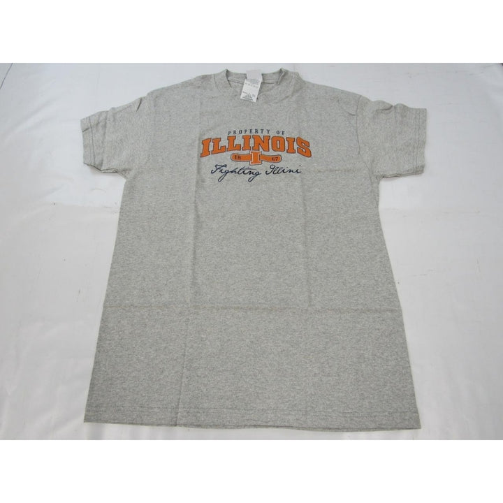 Illinois University Fighting Illini 1867 Youth Size XL XLarge Gray Shirt Image 1