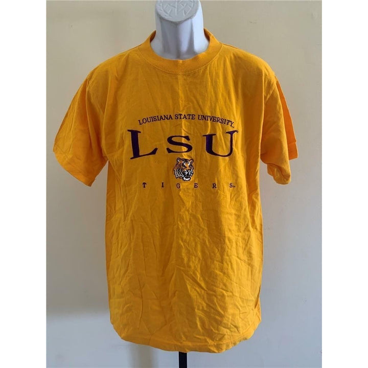 Louisiana State Tigers Mens Size L Yellow Shirt Image 1