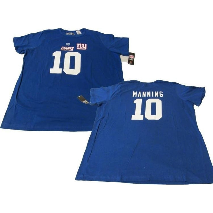 York Giants 10 Eli Manning Womens Plus Size 2X Blue Majestic Shirt Image 1