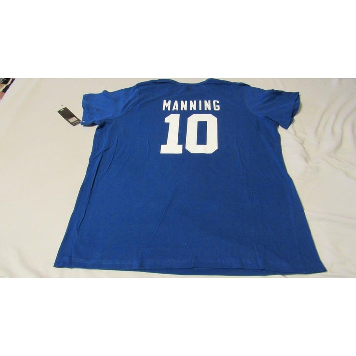 York Giants 10 Eli Manning Womens Plus Size 2X Blue Majestic Shirt Image 2