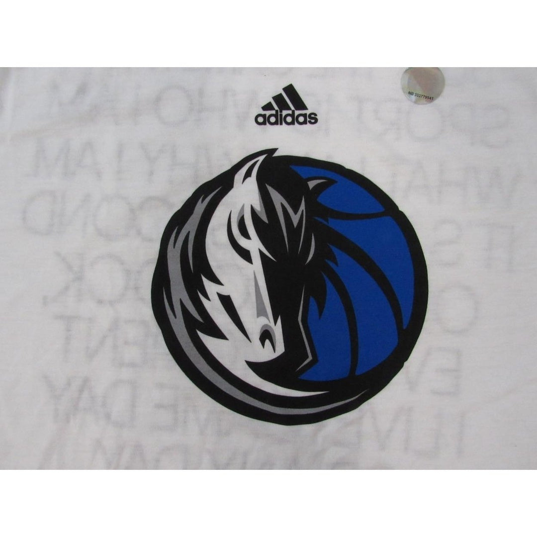 Dallas Mavericks "Sport Is Who I Am" Mens Size 2XL White Adidas Shirt Image 3