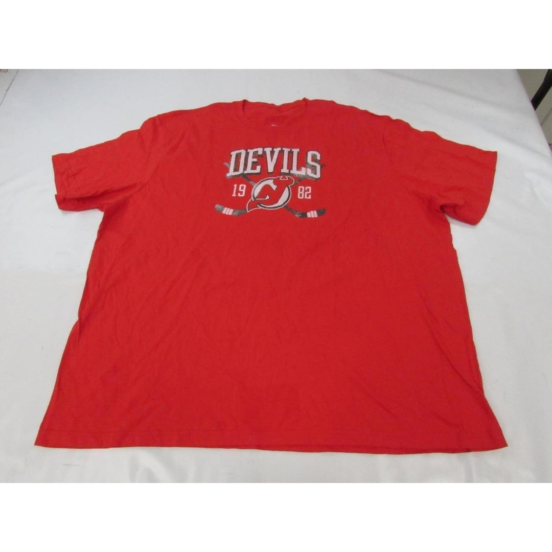 Jersey Devils Hockey Est 1982 Mens Size 3XLB 3XLarge-Big Red Shirt Image 1