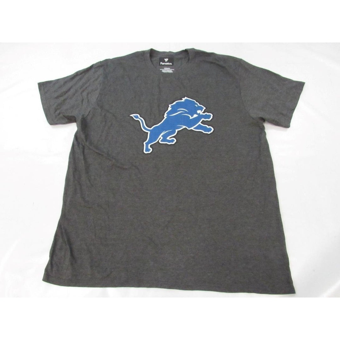 Detroit Lions Mens Size XL XLarge Dark Gray Shirt Image 1