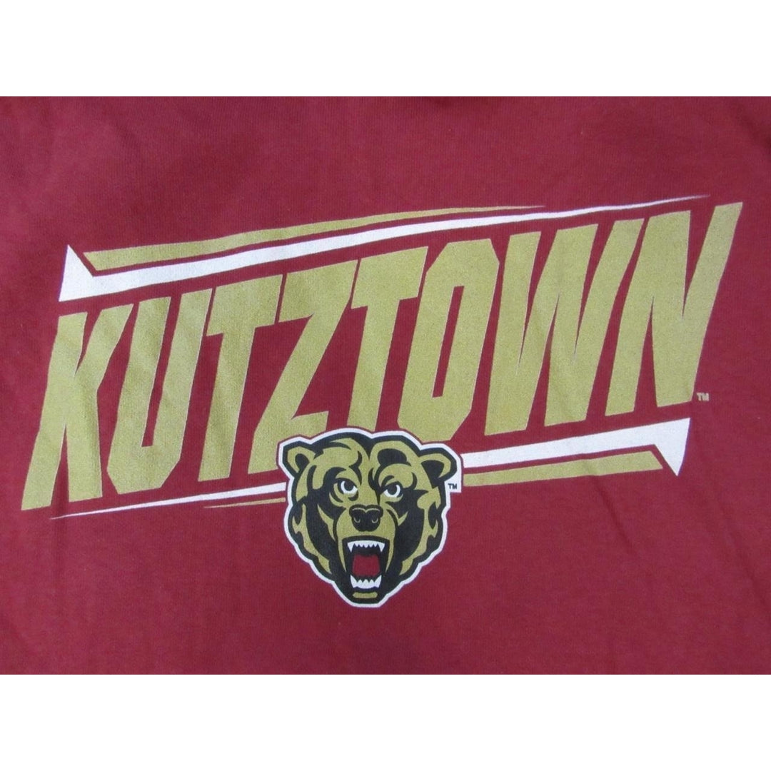 Kutztown Golden Bears Mens Size 3XL 3XLarge Maroon Hoodie Image 3