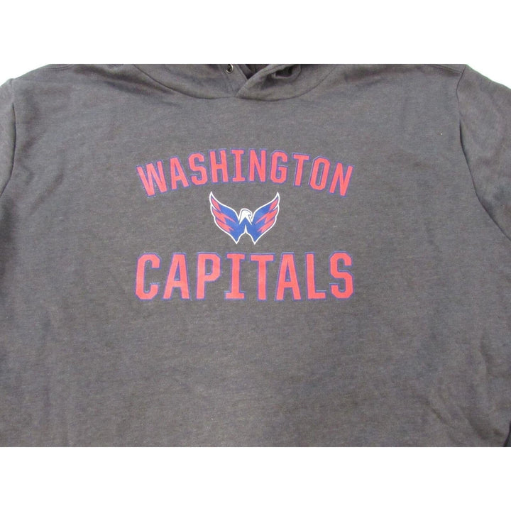 Washington Capitals Mens Size 4XLT 4XL-Tall Grey Hoodie Image 2