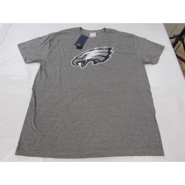 Philadelphia Eagles Mens Size 3XL Heathered Gray Shirt Distressed Print Image 1