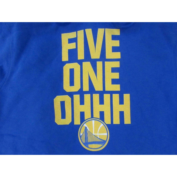 Golden State Warriors "Five One Ohhh" Womens Size M Medium Blue Hoodie Image 3