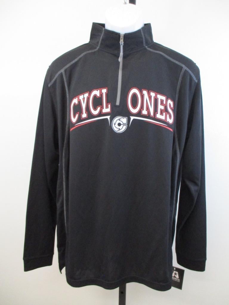 Iowa State Cyclones Mens Size M Medium Black Performance 1/4 Zip Shirt Image 1