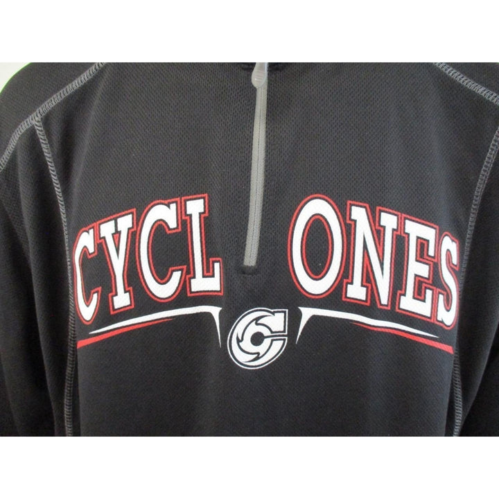 Iowa State Cyclones Mens Size M Medium Black Performance 1/4 Zip Shirt Image 3