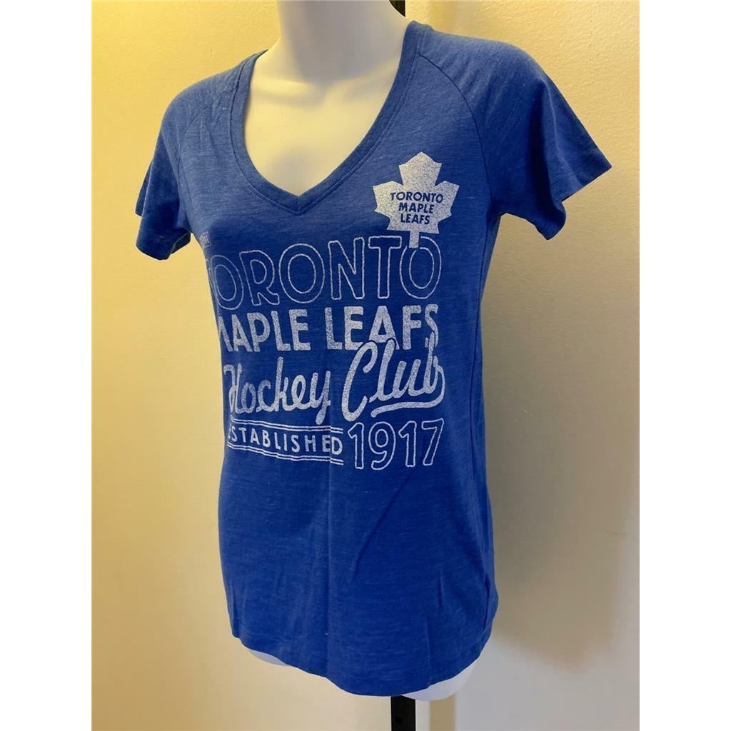 Toronto Maple Leafs Womens Size S Small Blue Shirt Image 2