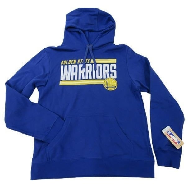 Golden State Warriors Mens Size M Medium Blue Distressed Hoodie Image 1