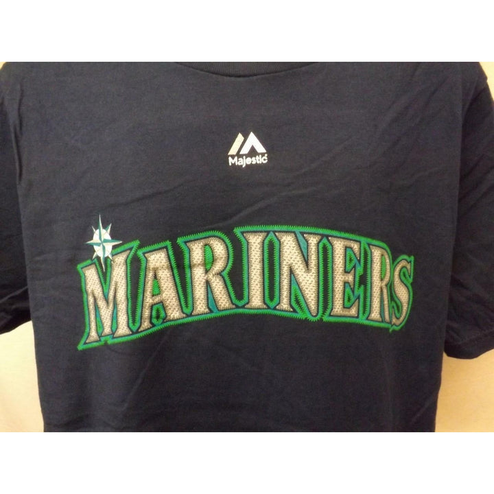 Seattle Mariners 22 Robinson Cano Majestic Youth Large L 14/16 Blue Shirt Image 3