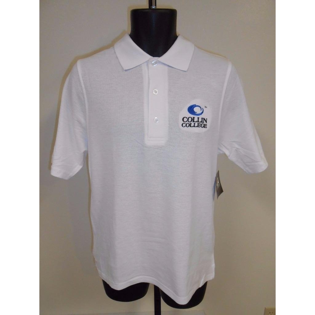 Collin College Cougars Adult Mens Size M Medium Polo Shirt Image 1