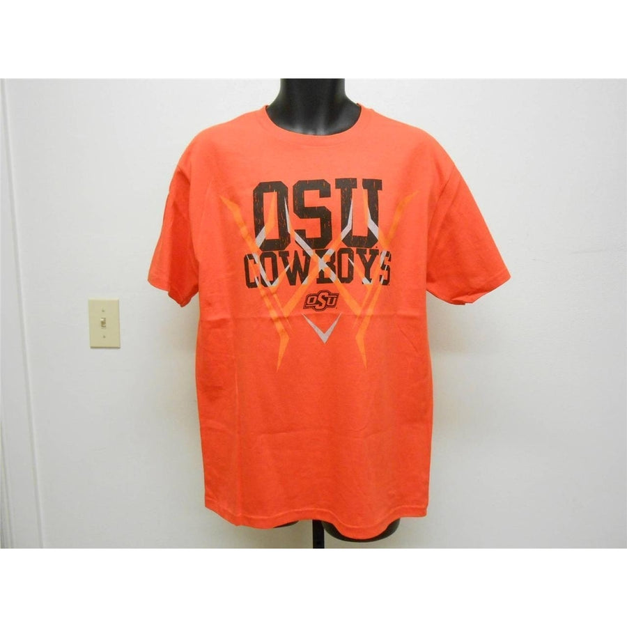 OSU Oklahoma State University Cowboys MENS LARGE L SHIRT by MAJESTIC Image 1