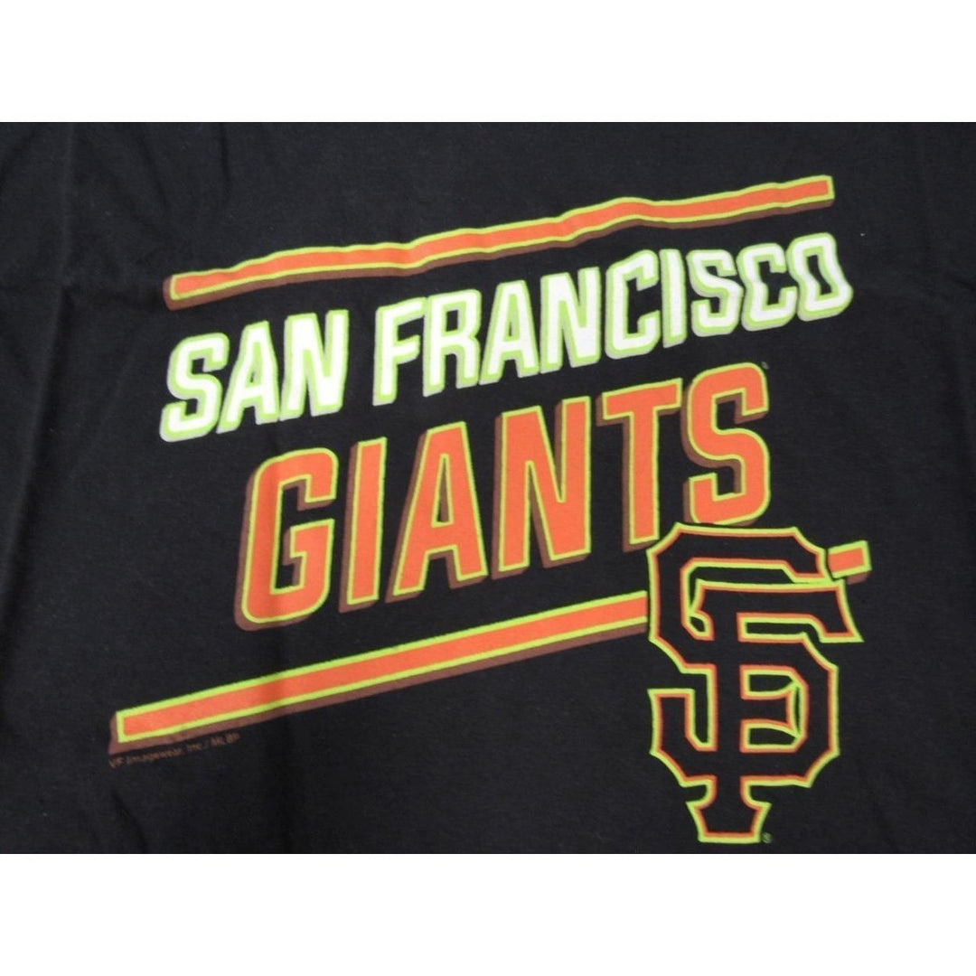 San Francisco Giants Womens Plus Size 4XL Black Shirt Image 2