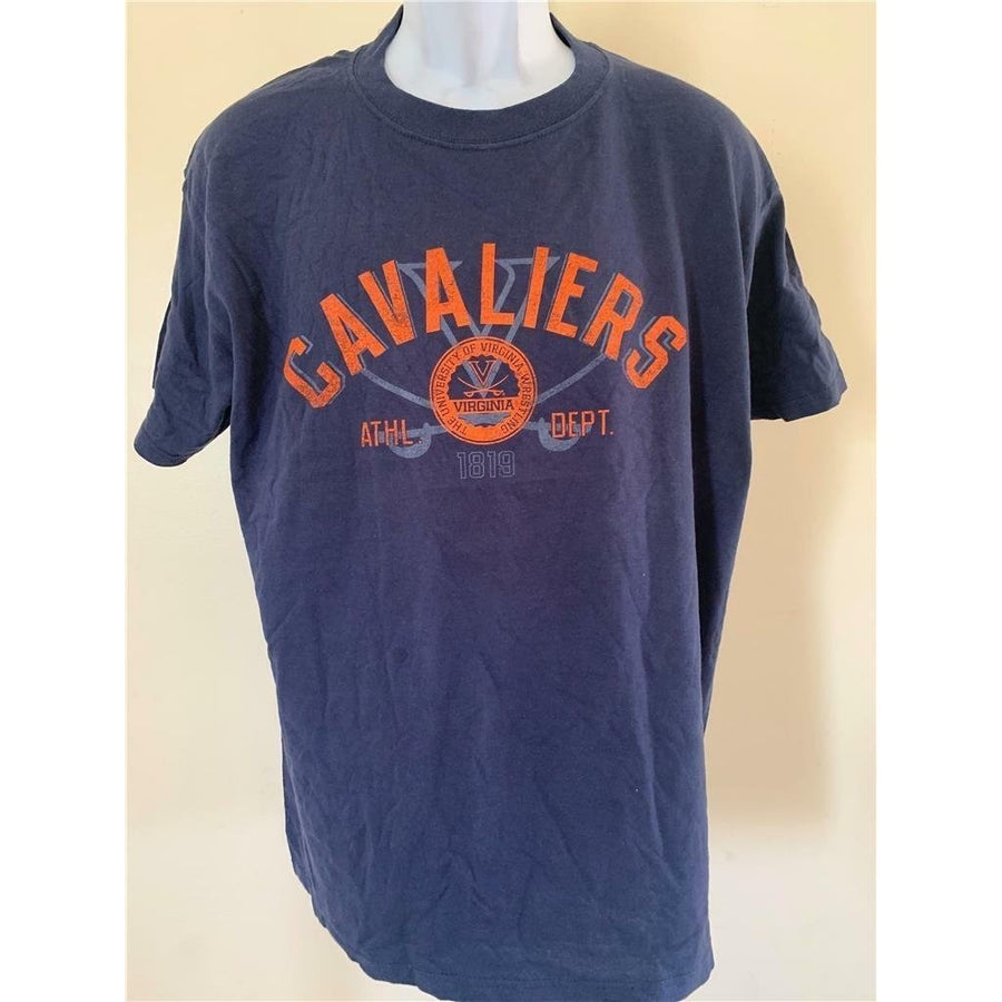 Virgina Cavaliers Mens Size L Large Blue Shirt Image 1