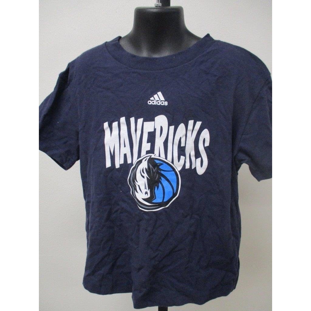 Dallas Mavericks Dirk Nowitzki Kids Size L Large 7 Blue Adidas Shirt Image 1