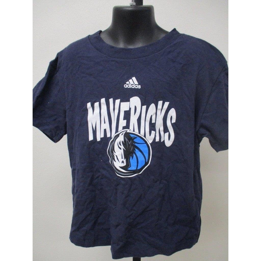 Dallas Mavericks Dirk Nowitzki Kids Size L Large 7 Blue Adidas Shirt Image 1