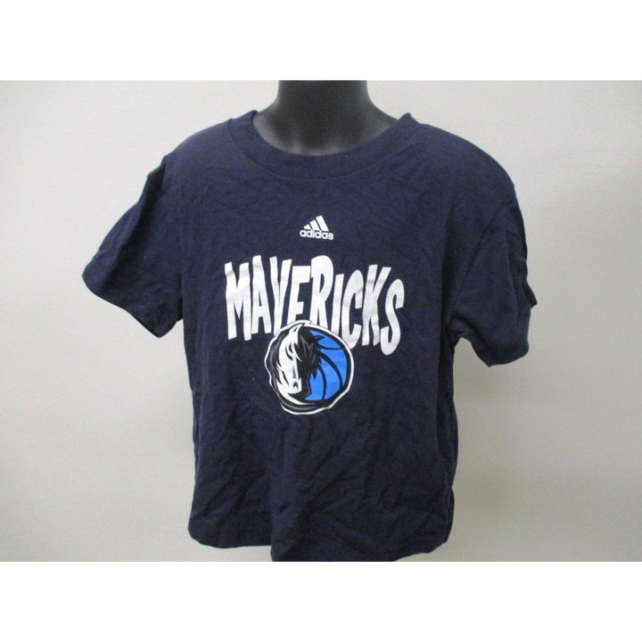 Dallas Mavericks Dirk Nowitzki Kids Size L Large 7 Blue Adidas Shirt Image 2