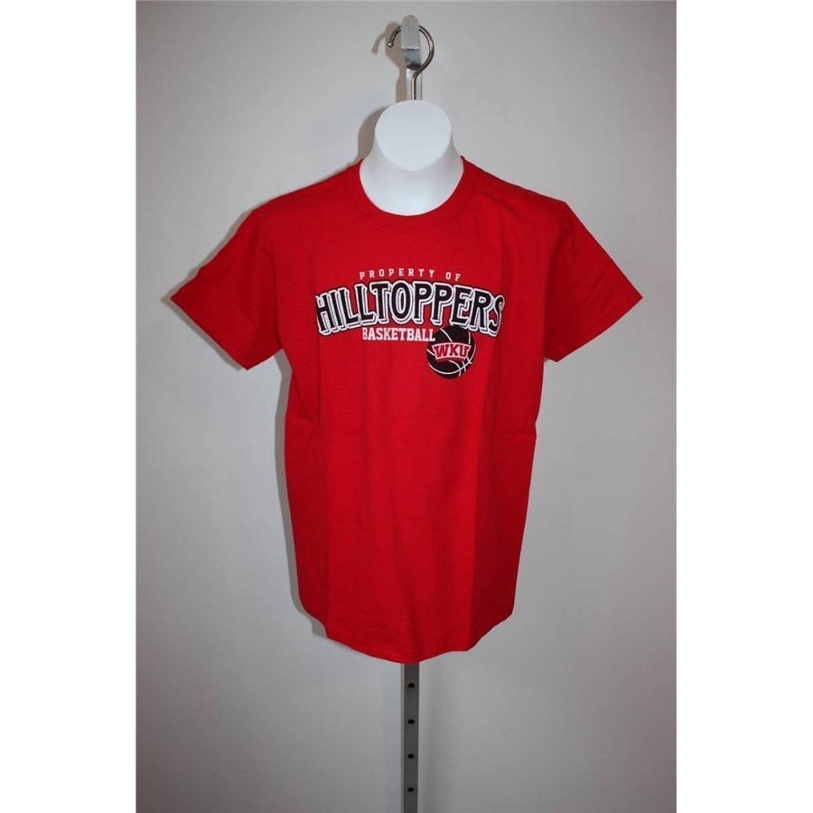 WESTERN KENTUCKY HILLTOPPERS BASKETBALL YOUTH MEDIUM M Red T-Shirt Image 1