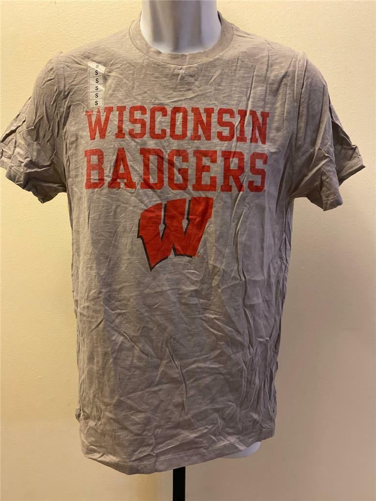 Minor Flaw Wisconsin Badgers Mens Size S Small Gray Shirt Image 1