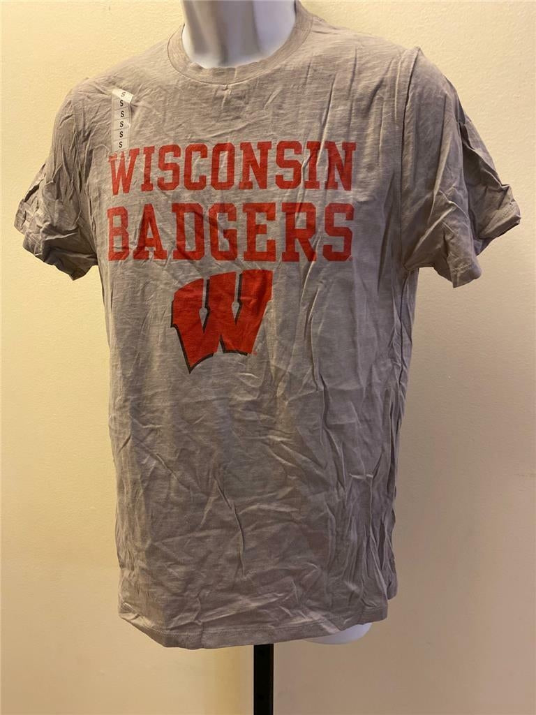 Minor Flaw Wisconsin Badgers Mens Size S Small Gray Shirt Image 2