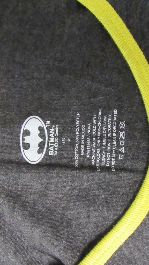 Batman Licensed Mens Size M Medium Black Tank Top Shirt Image 2