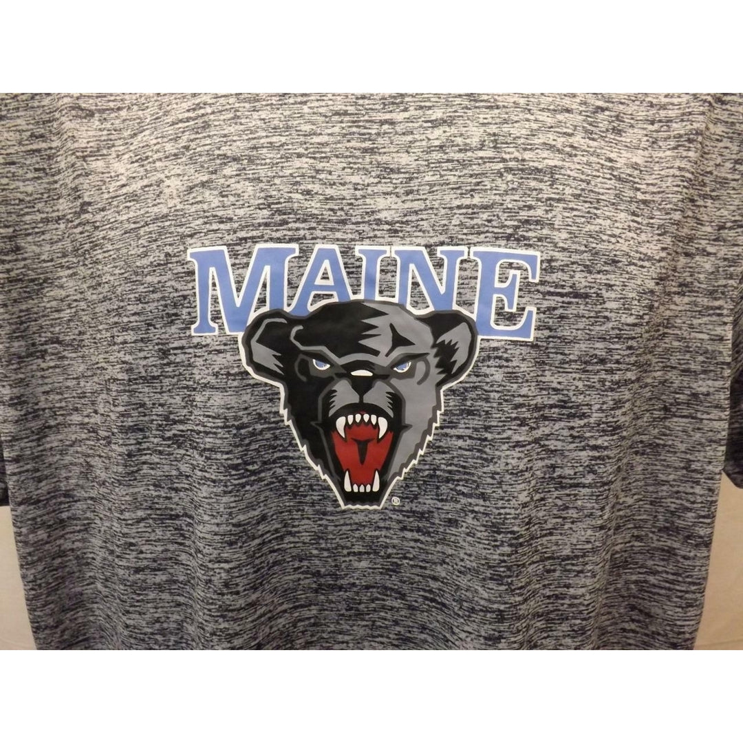 Maine Black Bears Mens Size L Large Polyester Performance Shirt Image 2