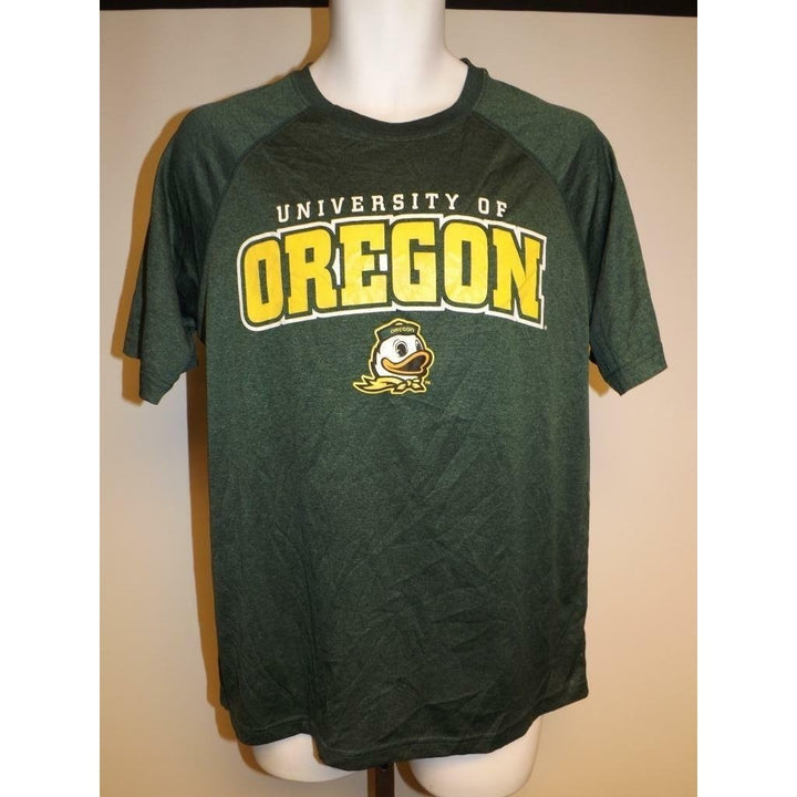 Oregon Ducks Mens Size M Medium Performance Polyester Green Shirt Image 1