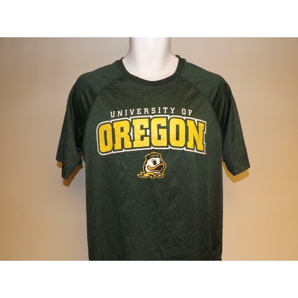 Oregon Ducks Mens Size M Medium Performance Polyester Green Shirt Image 2