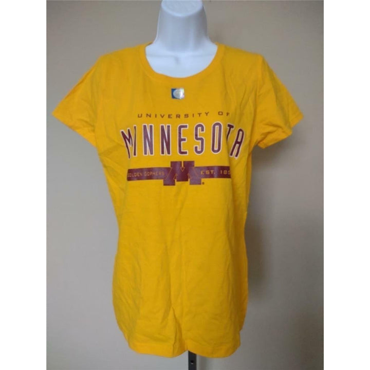 Minnesota Golden Gophers Womens Size M Medium Yellow Shirt Image 1