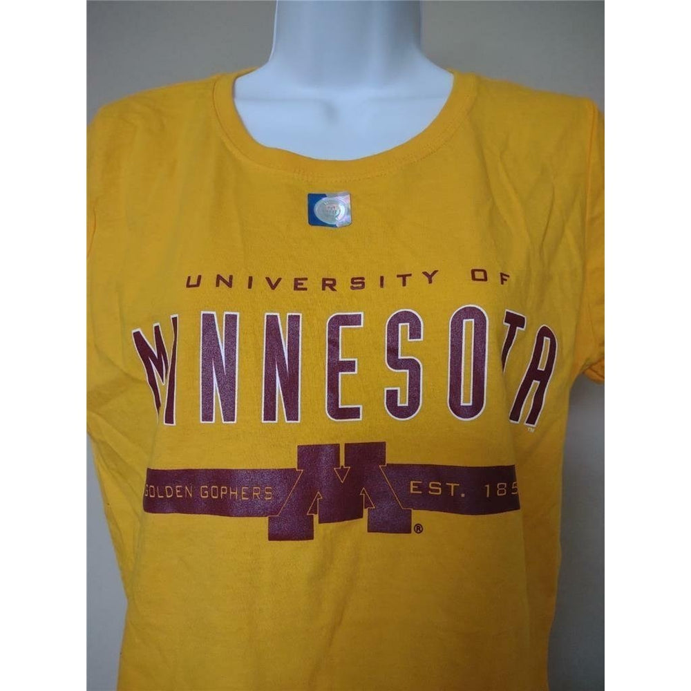 Minnesota Golden Gophers Womens Size M Medium Yellow Shirt Image 2