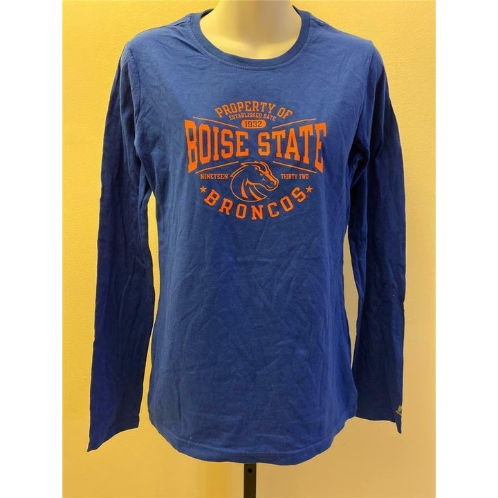 Boise State Broncos Womens Size M Medium Blue Shirt Image 1