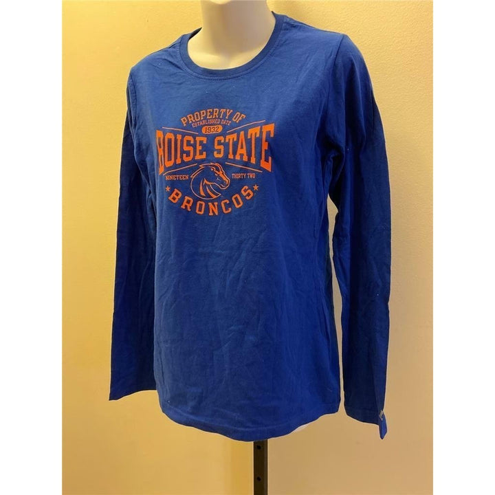 Boise State Broncos Womens Size M Medium Blue Shirt Image 2