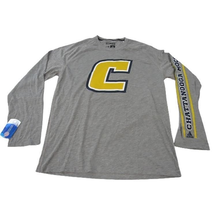 Tennessee Chattanooga Mocs Mens Size L Large Gray Adidas Long Sleeve Shirt Image 1