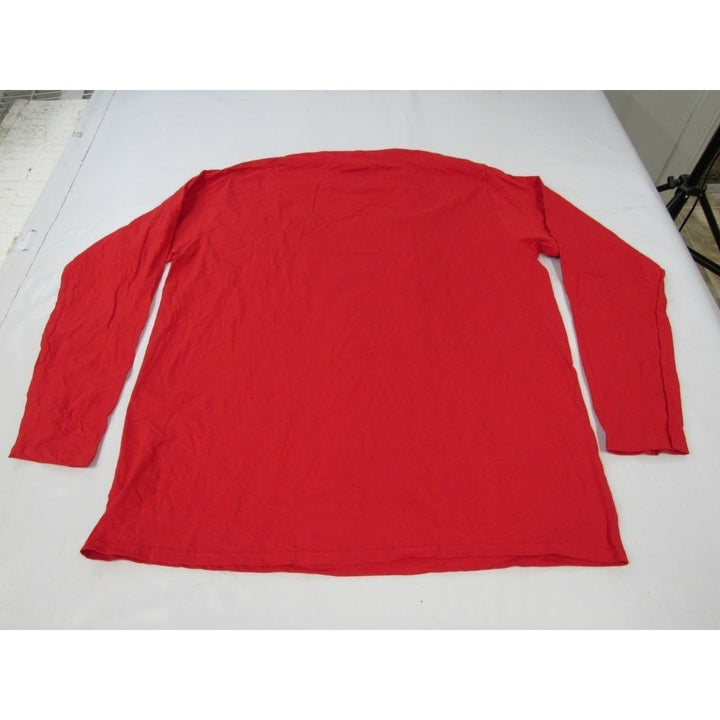 Rutgers Black Knights Football Mens Size 2XL Red Long Sleeve Shirt Image 3