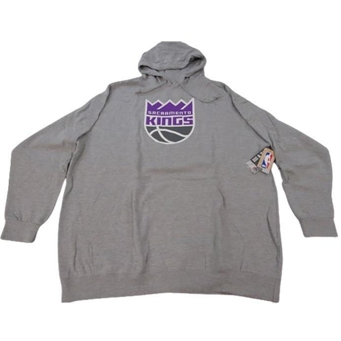 Sacramento Kings Mens Size 3XLT 3XL-Tall Majestic Gray Hoodie Image 1