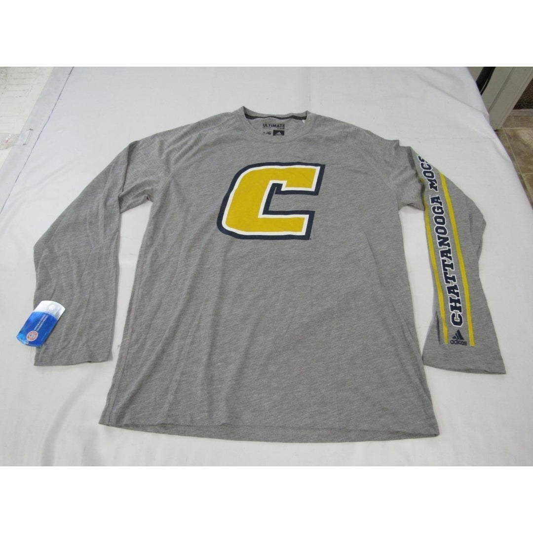 Tennessee Chattanooga Mocs Mens Size L Large Gray Adidas Long Sleeve Shirt Image 4