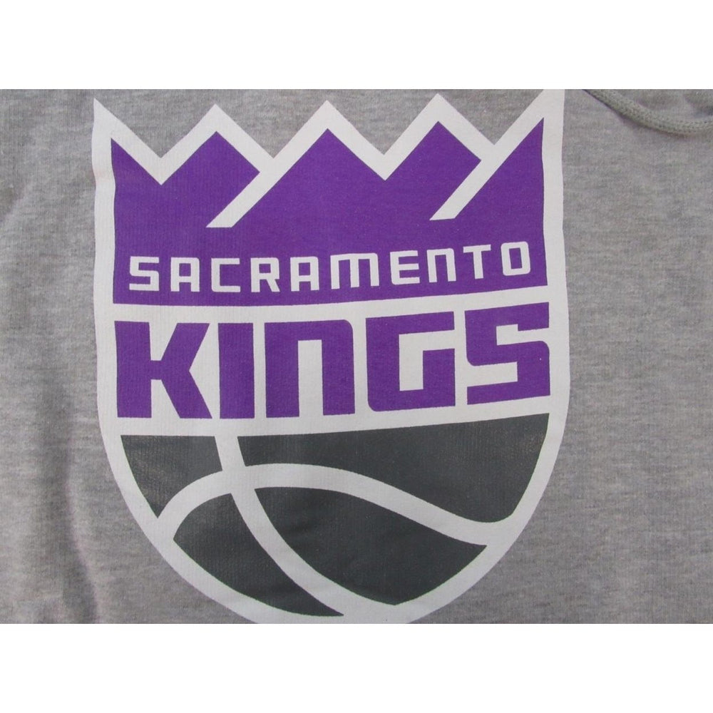 Sacramento Kings Mens Size 3XLT 3XL-Tall Majestic Gray Hoodie Image 2