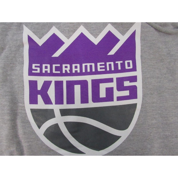 Sacramento Kings Mens Size 3XLT 3XL-Tall Majestic Gray Hoodie Image 2