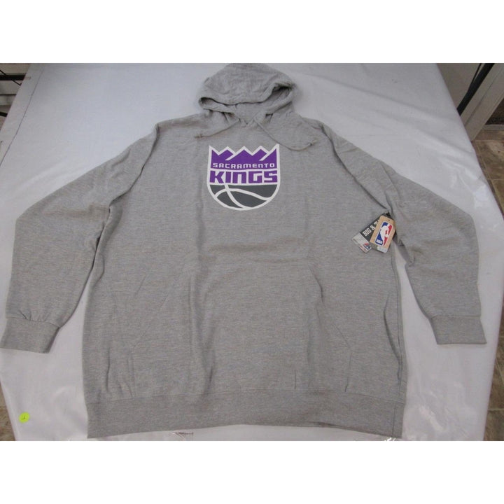 Sacramento Kings Mens Size 3XLT 3XL-Tall Majestic Gray Hoodie Image 4